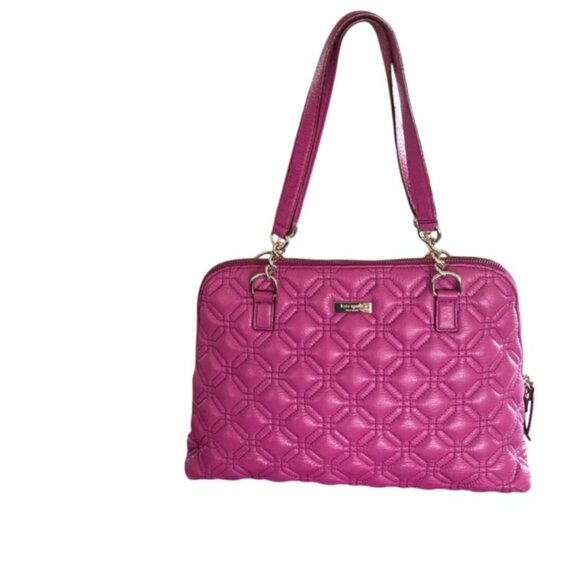 Kate Spade Rachelle Astor Court Pink Quilted Satchel - Picture 1 of 11